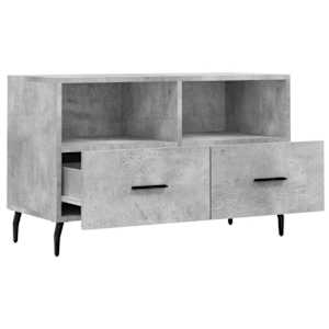 TV skříňka betonově šedá 80 x 36 x 50 cm kompozitní dřevo - obrázek 6