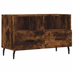 TV skříňka kouřový dub 80 x 36 x 50 cm kompozitní dřevo - obrázek 2