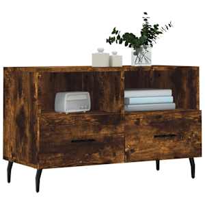 TV skříňka kouřový dub 80 x 36 x 50 cm kompozitní dřevo - obrázek 3