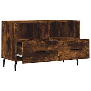 TV skříňka kouřový dub 80 x 36 x 50 cm kompozitní dřevo - obrázek 6