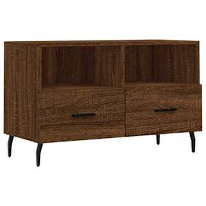 TV skříňka hnědý dub 80 x 36 x 50 cm kompozitní dřevo - obrázek 2