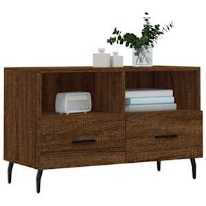TV skříňka hnědý dub 80 x 36 x 50 cm kompozitní dřevo - obrázek 3
