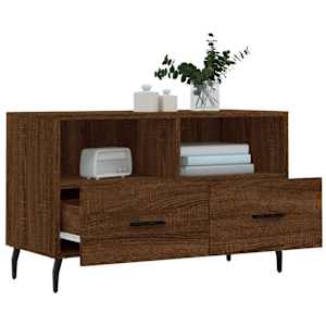 TV skříňka hnědý dub 80 x 36 x 50 cm kompozitní dřevo - obrázek 4