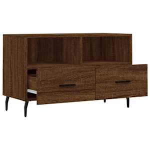 TV skříňka hnědý dub 80 x 36 x 50 cm kompozitní dřevo - obrázek 6