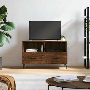 TV skříňka hnědý dub 80 x 36 x 50 cm kompozitní dřevo - obrázek 1