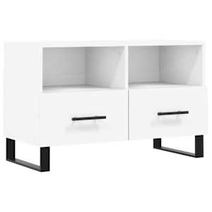 TV skříňka bílá 80 x 36 x 50 cm kompozitní dřevo - obrázek 2