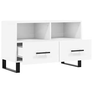 TV skříňka bílá 80 x 36 x 50 cm kompozitní dřevo - obrázek 6