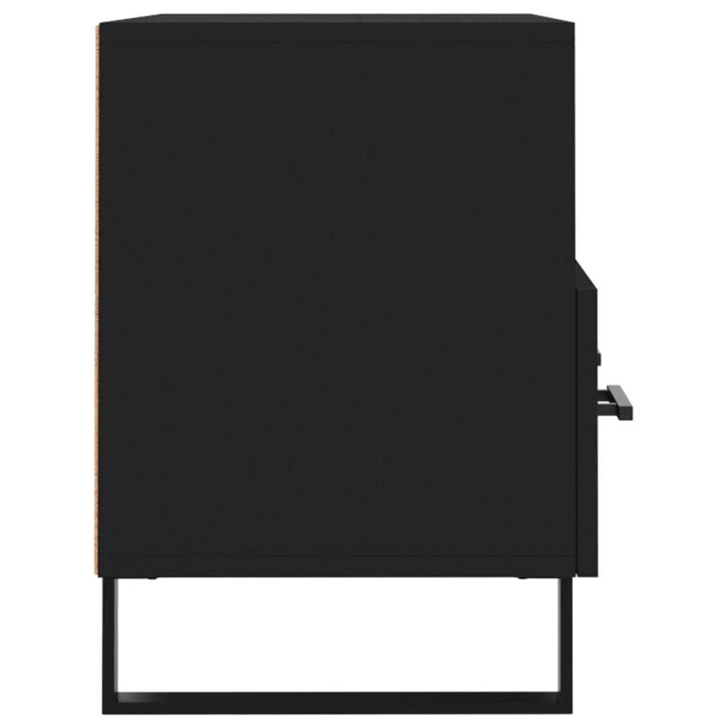  TV skrinka čierna 80x36x50 cm spracované drevo