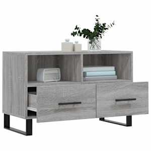 TV skříňka šedá sonoma 80 x 36 x 50 cm kompozitní dřevo - obrázek 4