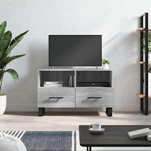 TV skříňka šedá sonoma 80 x 36 x 50 cm kompozitní dřevo - obrázek 1