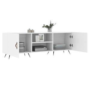 TV skříňka bílá 150 x 30 x 50 cm kompozitní dřevo - obrázek 4