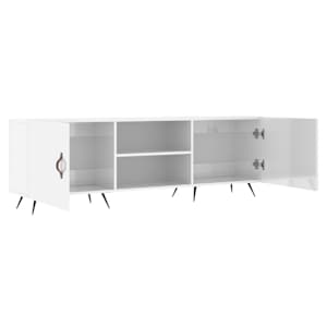 TV skříňka bílá s vysokým leskem 150x30x50 cm kompozitní dřevo - obrázek 6
