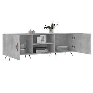 TV skříňka betonově šedá 150 x 30 x 50 cm kompozitní dřevo - obrázek 4
