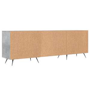 TV skříňka betonově šedá 150 x 30 x 50 cm kompozitní dřevo - obrázek 8