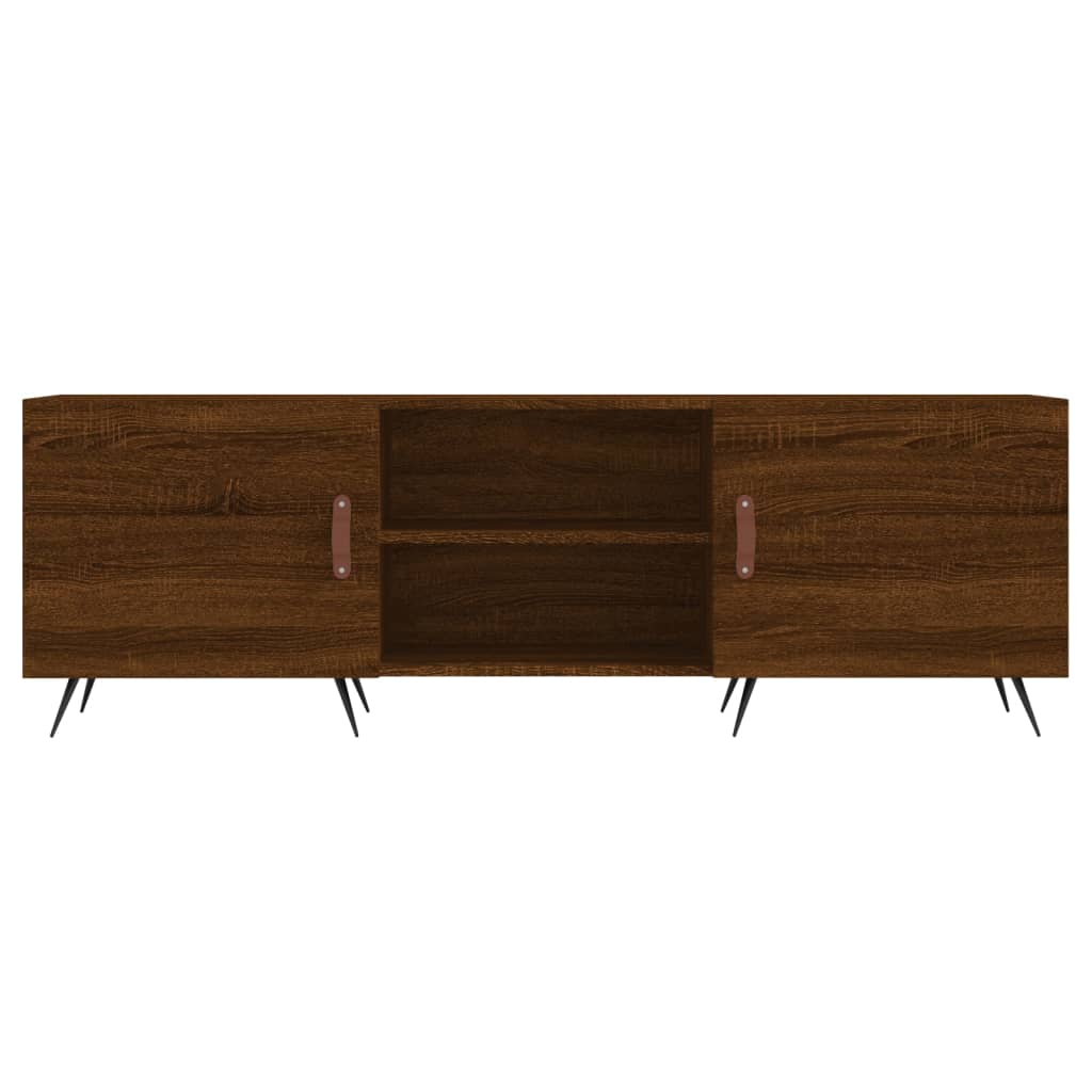 Comodă TV, stejar maro, 150x30x50 cm, lemn compozit
