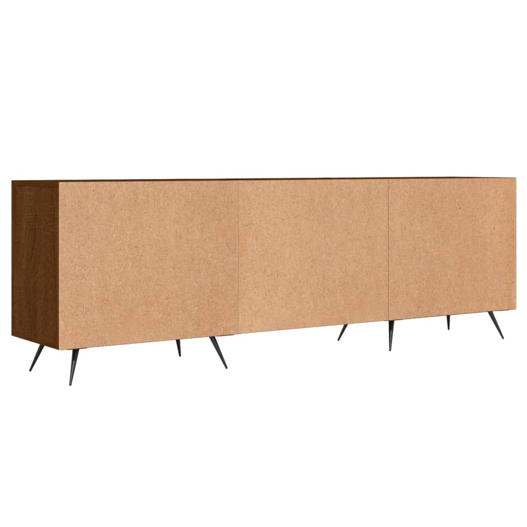 Comodă TV, stejar maro, 150x30x50 cm, lemn compozit