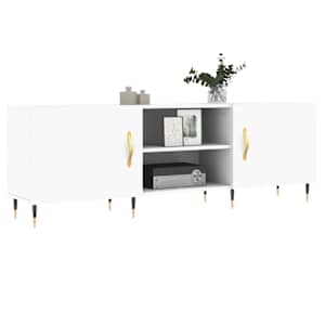 TV skříňka bílá 150 x 30 x 50 cm kompozitní dřevo - obrázek 3