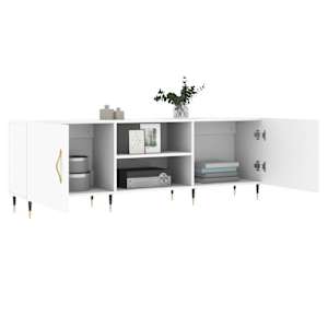 TV skříňka bílá 150 x 30 x 50 cm kompozitní dřevo - obrázek 4