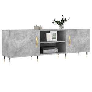 TV skříňka betonově šedá 150 x 30 x 50 cm kompozitní dřevo - obrázek 3
