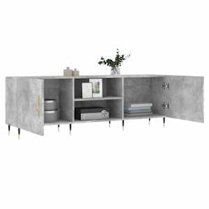 TV skříňka betonově šedá 150 x 30 x 50 cm kompozitní dřevo - obrázek 4