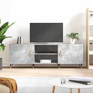TV skříňka betonově šedá 150 x 30 x 50 cm kompozitní dřevo - obrázek 1