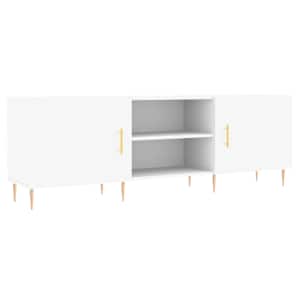 TV skříňka bílá 150 x 30 x 50 cm kompozitní dřevo - obrázek 2