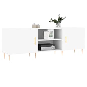 TV skříňka bílá 150 x 30 x 50 cm kompozitní dřevo - obrázek 3