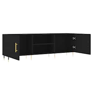 TV skříňka černá 150 x 30 x 50 cm kompozitní dřevo - obrázek 6