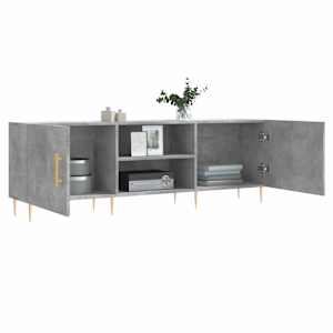 TV skříňka betonově šedá 150 x 30 x 50 cm kompozitní dřevo - obrázek 4
