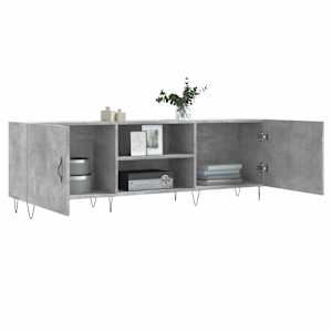 TV skříňka betonově šedá 150 x 30 x 50 cm kompozitní dřevo - obrázek 4