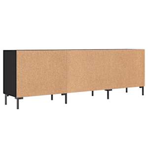 TV skříňka černá 150 x 30 x 50 cm kompozitní dřevo - obrázek 8