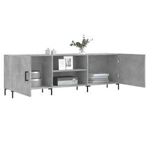 TV skříňka betonově šedá 150 x 30 x 50 cm kompozitní dřevo - obrázek 4