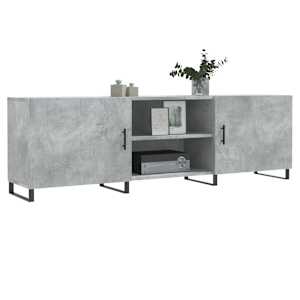 TV skříňka betonově šedá 150 x 30 x 50 cm kompozitní dřevo - obrázek 3