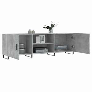 TV skříňka betonově šedá 150 x 30 x 50 cm kompozitní dřevo - obrázek 4