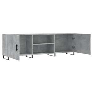 TV skříňka betonově šedá 150 x 30 x 50 cm kompozitní dřevo - obrázek 6