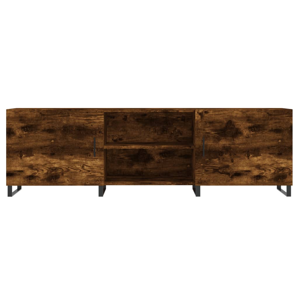 Comodă TV, stejar fumuriu, 150x30x50 cm, lemn compozit