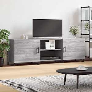 TV skříňka šedá sonoma 150 x 30 x 50 cm kompozitní dřevo - obrázek 1