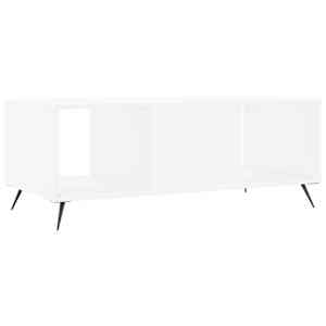 Konferenční stolek bílý 102 x 50 x 40 cm kompozitní dřevo - obrázek 8