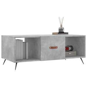 Konferenční stolek betonově šedý 102x50x40 cm kompozitní dřevo - obrázek 3