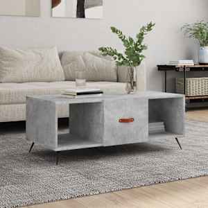 Konferenční stolek betonově šedý 102x50x40 cm kompozitní dřevo - obrázek 1
