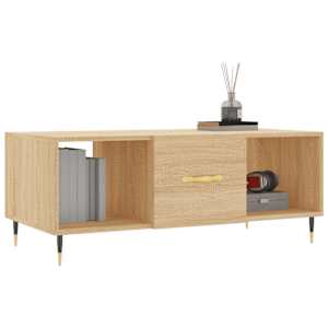Konferenční stolek dub sonoma 102 x 50 x 40 cm kompozitní dřevo - obrázek 3