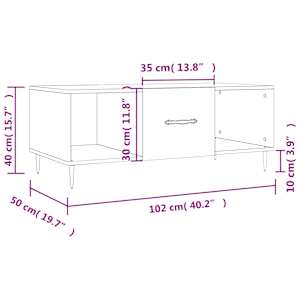 Konferenční stolek betonově šedý 102x50x40 cm kompozitní dřevo - obrázek 13