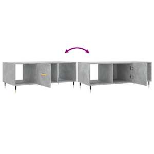 Konferenční stolek betonově šedý 102x50x40 cm kompozitní dřevo - obrázek 9