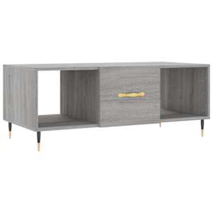Konferenční stolek šedý sonoma 102x50x40 cm kompozitní dřevo - obrázek 2