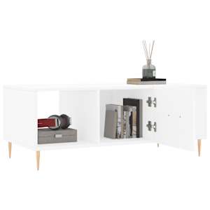 Konferenční stolek bílý 102 x 50 x 40 cm kompozitní dřevo - obrázek 4