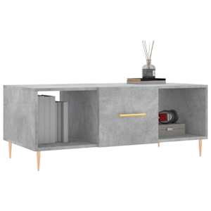 Konferenční stolek betonově šedý 102x50x40 cm kompozitní dřevo - obrázek 3