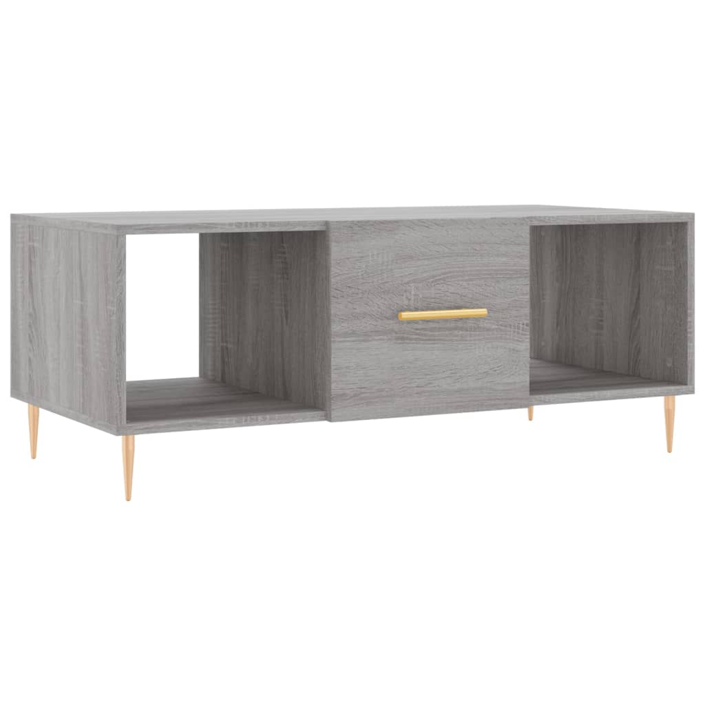 vidaXL Konferenční stolek šedý sonoma 102x50x40 cm kompozitní dřevo
