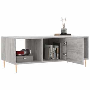 Konferenční stolek šedý sonoma 102x50x40 cm kompozitní dřevo - obrázek 4