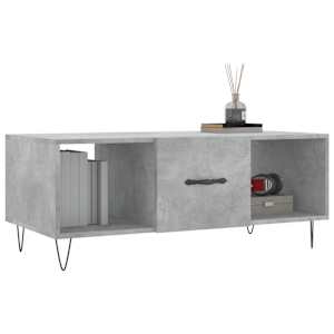 Konferenční stolek betonově šedý 102x50x40 cm kompozitní dřevo - obrázek 3