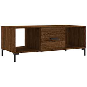 Konferenční stolek hnědý dub 102 x 50 x 40 cm kompozitní dřevo - obrázek 2